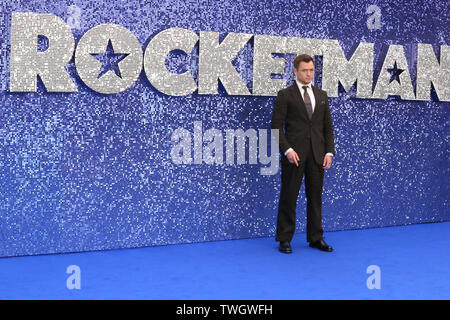 L'UK Premiere de 'Rocketman' qui s'est tenue à l'Odéon - Luxe et comprennent des arrivées : Taron Egerton Où : London, Royaume-Uni Quand : 20 mai 2019 Credit : Mario Mitsis/WENN.com Banque D'Images