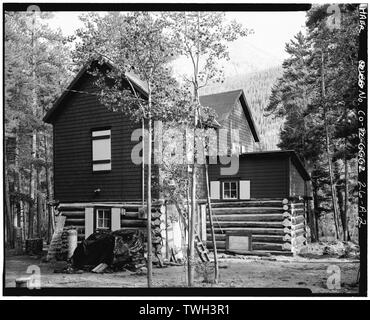 Résidence de Mary Murphy Surintendant de la mine ; vue arrière. - Mary Murphy complexe minier, la maison du surintendant, Fer à Repasser Ville (historique), Chaffee Comté, CO Banque D'Images