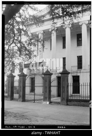 Les bâtiments historiques de l'enquête américaine O. N. Manning, photographe, le 17 mars, 1934. S. VUE DE FACE. - Barton Academy, Government Street, Mobile, Comté de Mobile, AL Banque D'Images