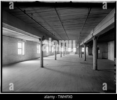 Deuxième étage d'un entrepôt. Vue de l'Ouest. - Bâtiments commerciaux et industriels, l'entrepôt de la compagnie de papier de Dubuque, Iowa Street 280, Dubuque, Dubuque, IA Comté Banque D'Images