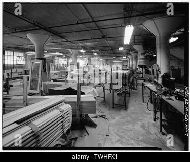 Deuxième étage d'un entrepôt. Vue vers le nord. - Bâtiments commerciaux et industriels, Carr, Ryder et Adams Company, entrepôt, onzième et Washington Street, Dubuque, Dubuque, IA Comté Banque D'Images