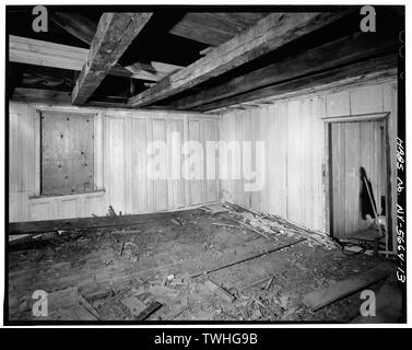 Au 2ème étage, chambre sur la droite, vue sur terrasse, FENÊTRE ET PORTE - John Haskell House, Windsor (route 32), New Windsor, Orange County, NY Banque D'Images