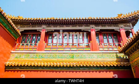 Le palais royal pavillon dans la cité interdite à Beijing Banque D'Images