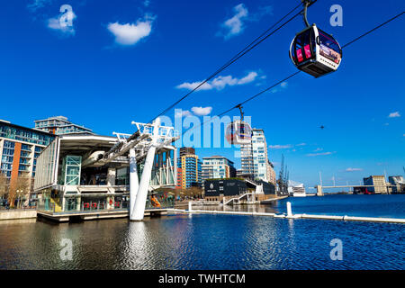 Emirates AirLine, Royal Victoria, London, UK Banque D'Images