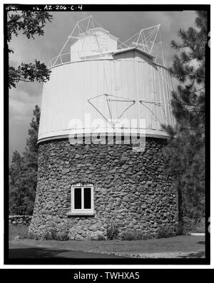 Élévation latérale, À NORTH - Lowell Observatory, Pluton, Mars 1400 West Road, Flagstaff, AZ, Coconino Comté Banque D'Images