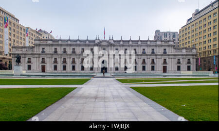 La Moneda, palais présidentiel, Santiago, Chili Banque D'Images