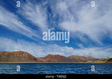 Lake Argyle est d'Australie de l'ouest de l'Australie et plus largestfreshwater deuxième réservoir à l'homme par volume et une partie de l'irrigation de la rivière Ord Banque D'Images