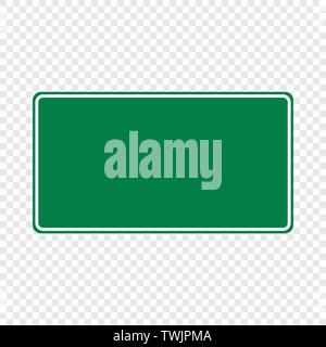 La route verte vide isolé signe . Modèle pour votre conception Illustration de Vecteur