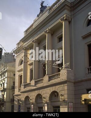 TEATRO PRINCIPAL - FACHADA. Lieu : Théâtre Principal. Valence. L'ESPAGNE. Banque D'Images