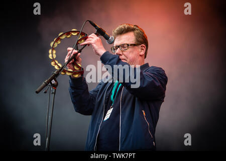 Oslo, Norvège. 20 Juin, 2019. Oslo, Norvège - Juin 20th, 2019. Le duo folk rock écossais The Proclaimers effectue un concert live au cours de la fête de la musique 2019 OverOslo norvégien à Oslo. Le duo est composé des frères jumeaux, Charlie et Craig Reid. (Photo crédit : Gonzales Photo/Alamy Live News Banque D'Images