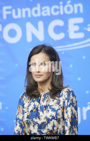 Madrid, Madrid, Espagne. 21 Juin, 2019. Reine Letizia d'Espagne assiste à la livraison de la 5e édition de la remise des prix à l'Auditorio Discapnet EL Beatriz le 21 juin 2019 à Madrid, Espagne Crédit : Jack Abuin/ZUMA/Alamy Fil Live News Banque D'Images