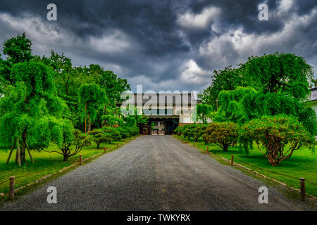 Château de Nijo-jo au printemps Banque D'Images