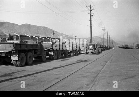 Armée américaine en Corée du Sud 1955 - US Army dans la République de Corée (ROK) / Corée du Sud 1955 Banque D'Images