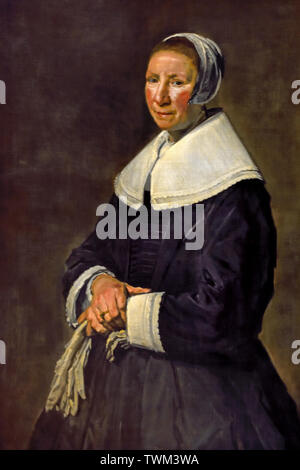 Portrait d'une femme par Frans Hals néerlandais aux Pays-Bas 1582-1666 Banque D'Images