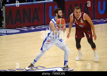 Sassari, Italie 20 juin 2019. LBA (séries Panier Lega Italia) match 6 entre UMANA VENEZIA REYER VS DINAMO Banco di Sardegna SASSARI à Palaserradi Banque D'Images