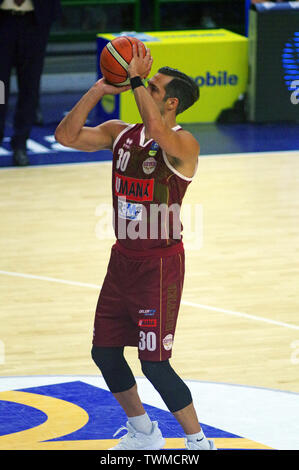 Sassari, Italie 20 juin 2019. LBA (séries Panier Lega Italia) match 6 entre UMANA VENEZIA REYER VS DINAMO Banco di Sardegna SASSARI à Palaserradi Banque D'Images