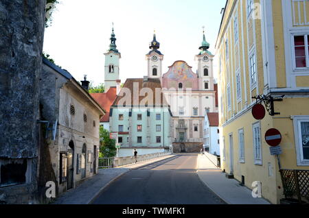 Steyrdorf dans le centre historique de la ville de Steyr, Autriche Banque D'Images