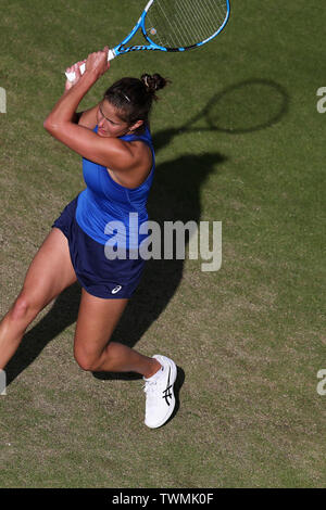 Birmingham, UK. 21 Juin, 2019. Julia Goerges d'Allemagne pendant son quart de finale contre Yulia Putintseva de Kaz. Nature Valley Classic 2019, International Women's tennis, jour 5 à l'Edgbaston Priory Club à Birmingham, en Angleterre, le vendredi 21 juin 2019. Editorial uniquement. Photos par Andrew Verger, verger Crédit : Andrew la photographie de sport/Alamy Live News Banque D'Images