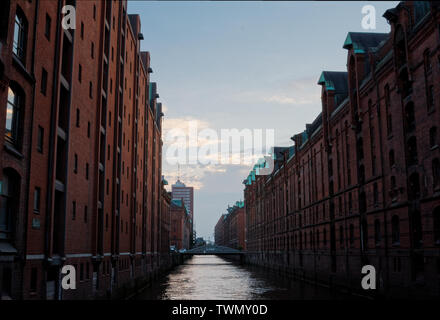 Hafenciy und Hamburg Speicherstadt Banque D'Images