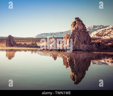 Lac Mono, Californie tuf United States Banque D'Images