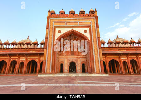 Mosquée Jama Masjid historique construit avec du grès rouge à Fatehpur Sikri Agra Inde Banque D'Images