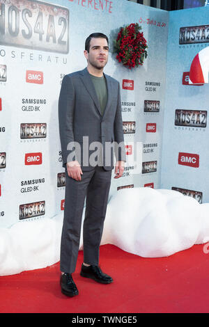 L'acteur Zachary Quinto assiste à la première de N4A2 (Nosferatu) au cinéma Capitol à Madrid, Espagne Avec : Zachary Cinquième Où : Madrid, Espagne Quand : 21 mai 2019 Credit : Oscar Gonzalez/WENN.com Banque D'Images