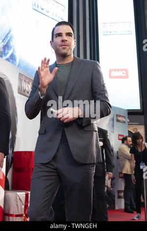 L'acteur Zachary Quinto assiste à la première de N4A2 (Nosferatu) au cinéma Capitol à Madrid, Espagne Avec : Zachary Cinquième Où : Madrid, Espagne Quand : 21 mai 2019 Credit : Oscar Gonzalez/WENN.com Banque D'Images