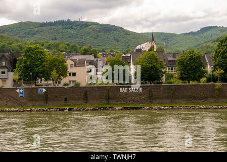 Bad Salzig ville en Allemagne Banque D'Images