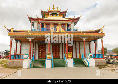 Ivolginsky datsan, Bouriatie, Russie - Septembre 07, 2018 : Ivolginsky datsan est le temple bouddhiste situé en Bouriatie. Tsogchen-Dugan. Banque D'Images