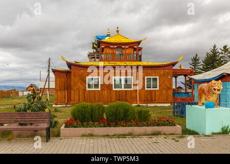 Ivolginsky datsan, Bouriatie, Russie - Septembre 07, 2018 : Ivolginsky datsan est le temple bouddhiste situé en Bouriatie. Sakhuusan-sumène. Banque D'Images