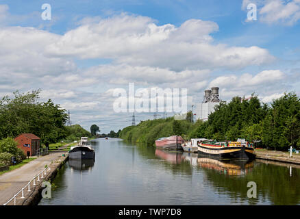 L'Stainforth & Keadby Canal, Keadby, Nord du Lincolnshire, Angleterre Royaume-uni Banque D'Images