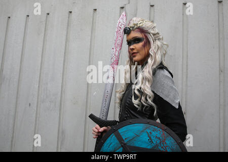 22 juin 2019 - Sydney, NSW, Australie - Fans cosplay durant la Supanova Comic Con at Sydney Olympic Park le 22 juin 2019 à Sydney, Australie (crédit Image : © Christopher Khoury/l'agence de presse australienne via Zuma sur le fil) Banque D'Images