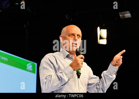 Vienne, Autriche. 22st juin 2019. Assemblée nationale du Parti Vert Vienne. Élection de la liste des candidats du Parti Vert Vienne pour l'élection du Conseil national sur 29 septembre 2019. L'image montre Christoph Chorherr. Crédit : Franz PERC/Alay Live News Banque D'Images