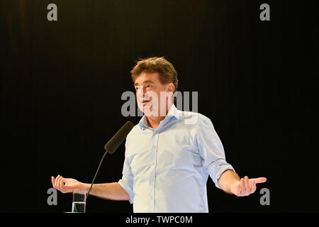 Vienne, Autriche. 22st juin 2019. Assemblée nationale du Parti Vert Vienne. Élection de la liste des candidats du Parti Vert Vienne pour l'élection du Conseil national sur 29 septembre 2019. L'image montre le candidat principal du Parti Vert autrichien, Werner Kogler. Crédit : Franz PERC/Alay Live News Banque D'Images