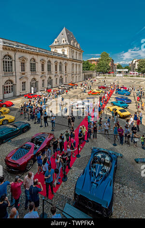 Turin, Piémont, Italie. 22 Juin 2019.Italie Piémont Turin Valentino - Château du Valentino - parc Auto Show 2019 - Crédit : Realy Easy Star/Alamy Live News Banque D'Images