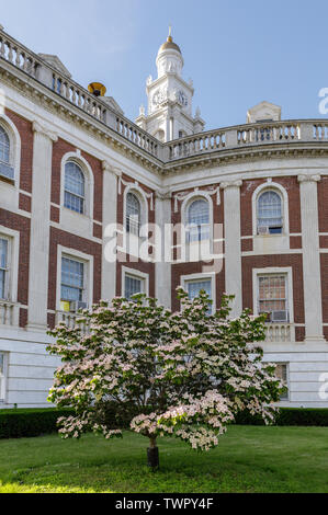 L'hôtel de ville, Schenectady, New York, est l'ancien hôpital d'Ellis. Banque D'Images