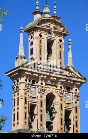L'Espagne, Andalousie, Séville ; Convento de Santa Paula, couvent, clocher, Banque D'Images