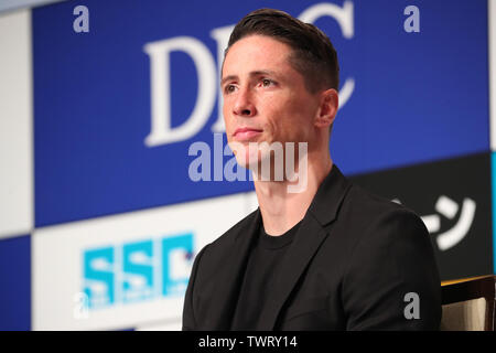 Tokyo, Japon. 23 Juin, 2019. Fernando Torres (Sagan) Football/soccer : footballeur espagnol Fernando Torres participe à une conférence de presse et annonce sa retraite à Tokyo, au Japon . Credit : YUTAKA/AFLO SPORT/Alamy Live News Banque D'Images
