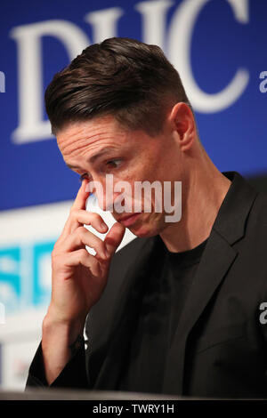 Tokyo, Japon. 23 Juin, 2019. Fernando Torres (Sagan) Football/soccer : footballeur espagnol Fernando Torres participe à une conférence de presse et annonce sa retraite à Tokyo, au Japon . Credit : YUTAKA/AFLO SPORT/Alamy Live News Banque D'Images