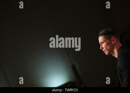Tokyo, Japon. 23 Juin, 2019. Fernando Torres (Sagan) Football/soccer : footballeur espagnol Fernando Torres participe à une conférence de presse et annonce sa retraite à Tokyo, au Japon . Credit : YUTAKA/AFLO SPORT/Alamy Live News Banque D'Images