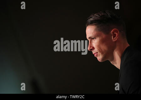 Tokyo, Japon. 23 Juin, 2019. Fernando Torres (Sagan) Football/soccer : footballeur espagnol Fernando Torres participe à une conférence de presse et annonce sa retraite à Tokyo, au Japon . Credit : YUTAKA/AFLO SPORT/Alamy Live News Banque D'Images