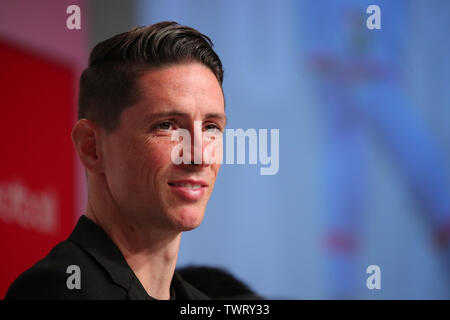 Tokyo, Japon. 23 Juin, 2019. Fernando Torres (Sagan) Football/soccer : footballeur espagnol Fernando Torres participe à une conférence de presse et annonce sa retraite à Tokyo, au Japon . Credit : YUTAKA/AFLO SPORT/Alamy Live News Banque D'Images