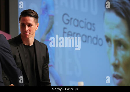 Tokyo, Japon. 23 Juin, 2019. Fernando Torres (Sagan) Football/soccer : footballeur espagnol Fernando Torres participe à une conférence de presse et annonce sa retraite à Tokyo, au Japon . Credit : YUTAKA/AFLO SPORT/Alamy Live News Banque D'Images