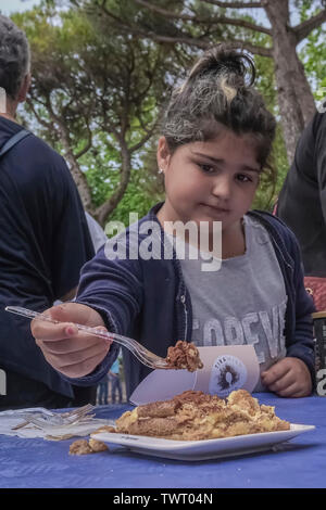 Bibione, ITALIE - Le 23 juin : une étape de la Coupe du Monde Tiramisu a eu lieu à Bibione, la finale aura lieu à Trévise. Banque D'Images