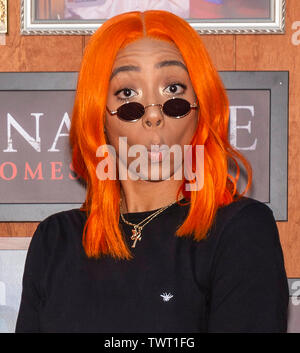 Westwood, CA - 20 juin 2019 : Khaoi assiste à la première de 'Annabelle' Warner Bros vient à la maison' qui s'est tenue à Regency Village Theatre Banque D'Images