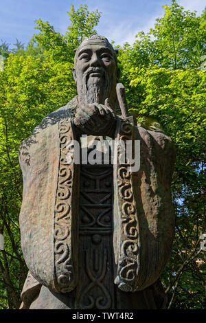 Statue de Confucius temple Yushima Seido, à Tokyo Banque D'Images