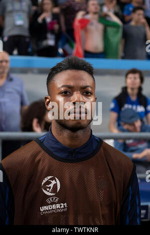 Claud Adjapong (Italie) au cours de l'UEFA Euro 2019 en Italie 21 match du groupe A entre la Belgique 1-3 Italie à Citta del Tricolore Stadium à Reggio Emilia, Italie, le 22 juin 2019. Credit : Maurizio Borsari/AFLO/Alamy Live News Banque D'Images