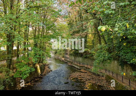 Vue magnifique de la rivière Alzette au Luxembourg City Banque D'Images