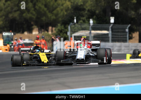 Marseille, France. 23 Juin, 2019. FIA Formula 1 Grand Prix de France, la Journée de la course ; Alfa Romeo Racing, Antonio Giovinazzi : Action Crédit Plus Sport Images/Alamy Live News Banque D'Images