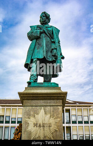 Statue de patriote italien Daniele Manin à partir de 1875, par Luigi Borro, à Venise, Italie Banque D'Images